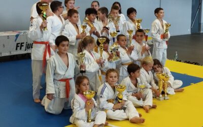 Remise de coupes à la fin du stage de judo